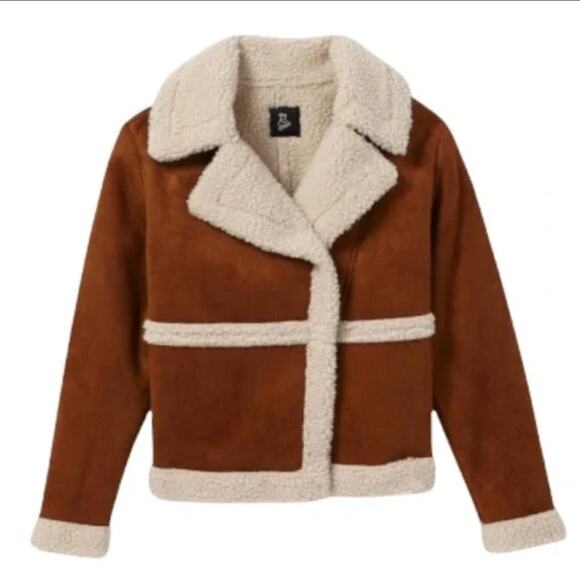 art class Other - Art Class Girls Faux Suede Sherpa Moto Jacket